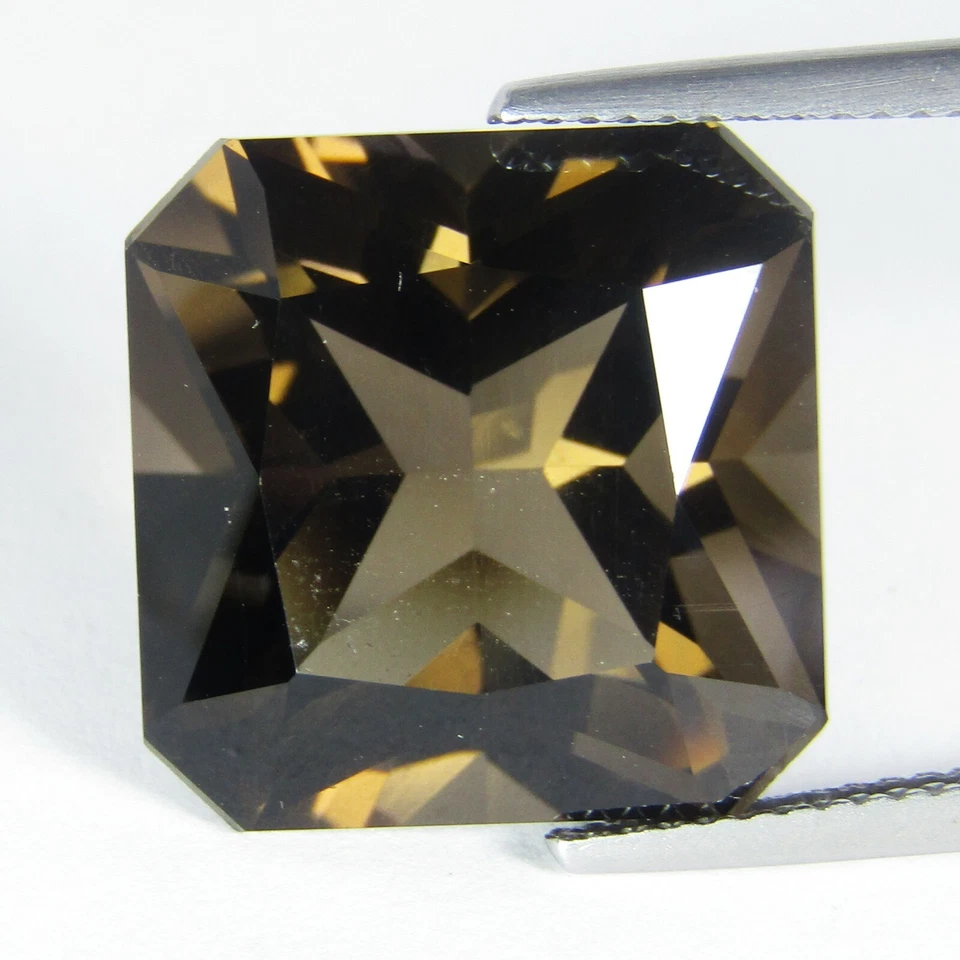 16.39Cts Natural Gorgeous Smoky Quartz Square Radiant Cut Brazil Loose Gemstone - Image 2 of 4