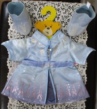 Build A Bear Workshop Light Blue Disney Frozen Dress With Heeled Boots