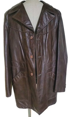 Vnintage leather mods coat