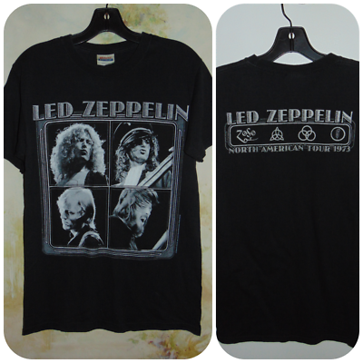 VINTAGE T-SHIRT Led Zeppelin North American Tour 1973 (2006) Hanes