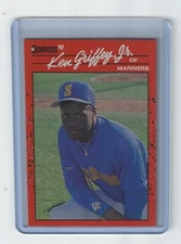 Ken Griffey Jr. 1990 Donruss Error Card, Blue Dot, No Period After Inc