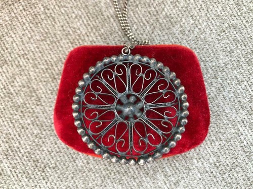 Vintage Pendant Samples Snowflake Hallmark 875 Star Silver Kharkov Jewelry USSR - Picture 4 of 9