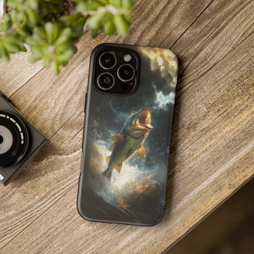 Big Mouth Bass Fish Thunderstorm River - Phone Case for iPhone, Galaxy, Pixel - 第 13/281 張圖片