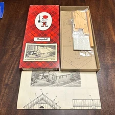 Campbell HO-Associated Scale Warehouse & Office Building Model Kit No. 406