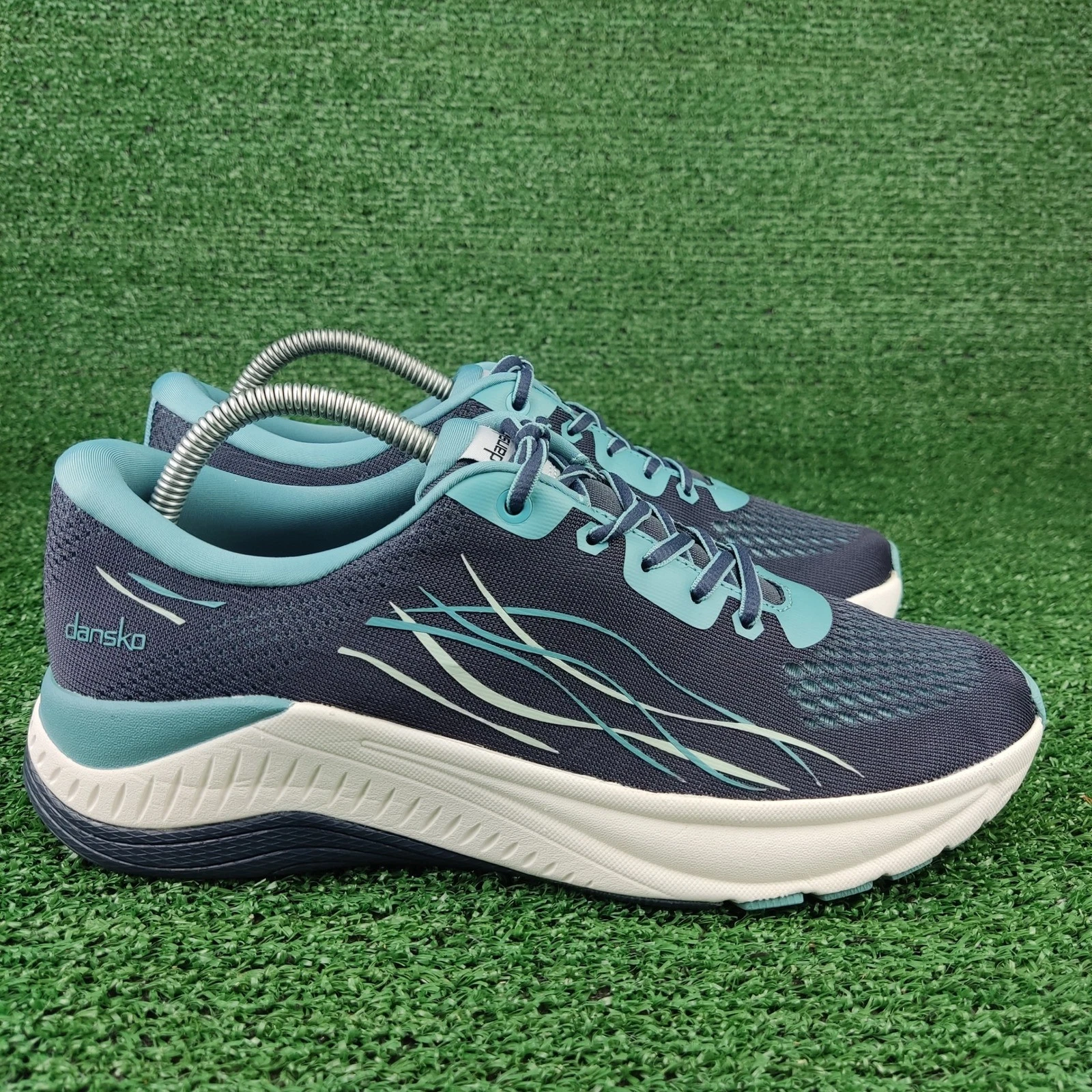 Dansko Sneakers Womens 40 Blue Pace Walking Shoes Mesh Lace Up 4205757500