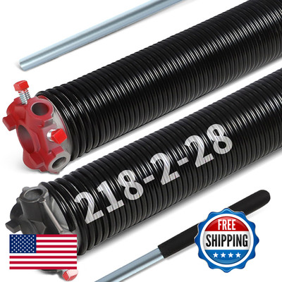 Aspaton 1 Pair Garage Door Torsion Springs 2 Minimum 16000 Cycles 2 Non-Slip