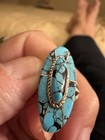 Lovely Sterling  Spider Turquoise Ring — photo 2