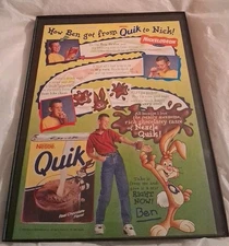 Nestle Quik Nickelodeon Magazine Framed Print Ad 1996 8.5x11
