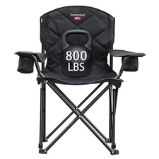 XXL Oversized Camping Chair Heavy Duty 800 LBS for Big Tall People Padded Por...