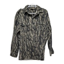 Vintage Camco Tree Bark Camo Field Shirt Men’s Large USA Made Hunting