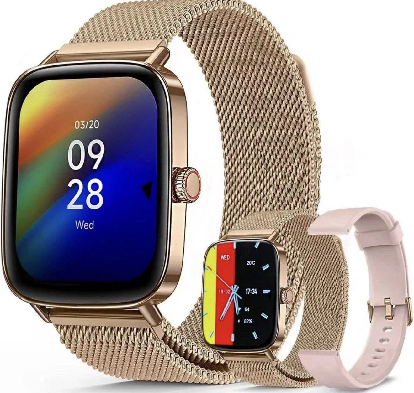 J-CD IDW28 Smart Watch for Android & iPhone, 1.85" Touchscreen Fitness Tracker