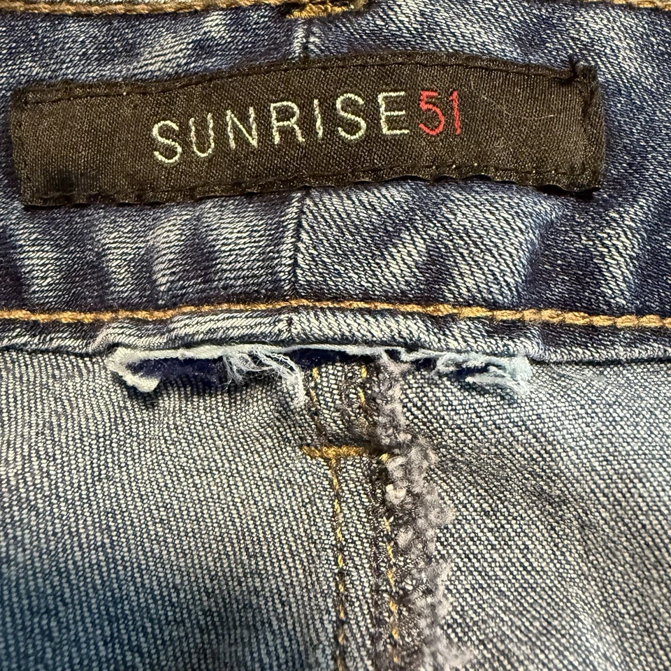 Sunrise 51 Jeans Women’s Size 20 Blue Stretch Denim Mid Rise Straight Leg 29 In - Image 3 of 4