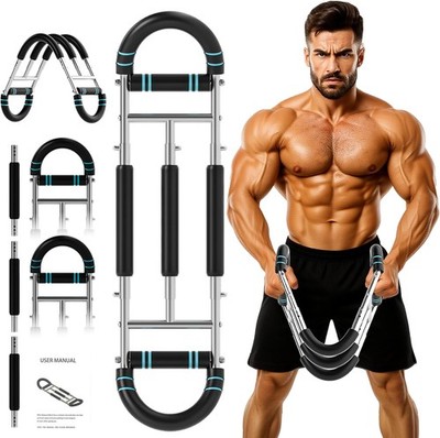 3 Stufen Twister Armtrainer Brusttraining, Power Twister Bar, 30-75 Muskelaufbau