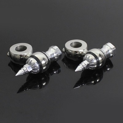 2'' Offset Dogbone 1'' Riser Bar Mount Clamps For Harley Chopper Cafe Racer Custom