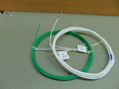 20 feet 20 AWG Silver Plated Copper PTFE Teflon(R) Wire Green & White Solid SPC