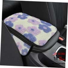 Car Center Console Cover, with 2 Storage Bags Purple