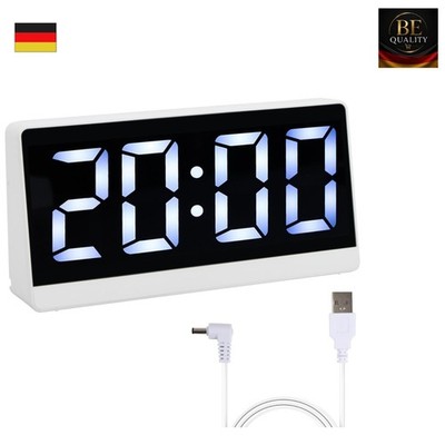 Shengxi Digitaler Wecker mit LED-Anzeige Temperatur Helligkeit Regelbar