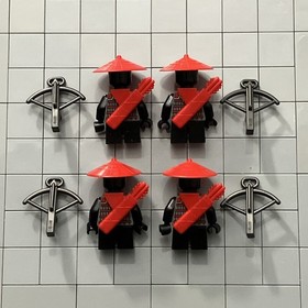 LEGO Stone Army Scout - Yellow Face Ninjago Minifigure Lot Of 4 njo0072 F4 2