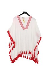 Show Me Your Mumu Women's Top XS White 100% Viscose Tunic