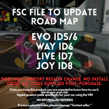 FSC Code for BMW MINI — Road Map Update — EVO ID5/6, WAY ID6, LIVE ID7, JOY ID8