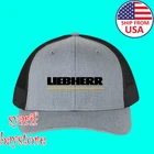 Liebherr Tractor Grey Trucker Hat Cap Adult Size