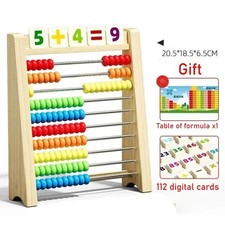 Wooden Abacus Child Math Educational Learning Kid Toy Calculat Bead Counting