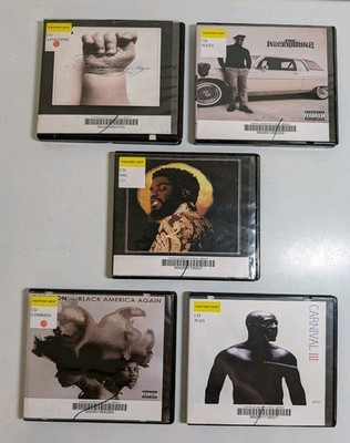 Lot 5 Rap Hip-Hop CD's (PRIOR LIBRARY) Common Wyclef Jean Jezzy Atmosphere