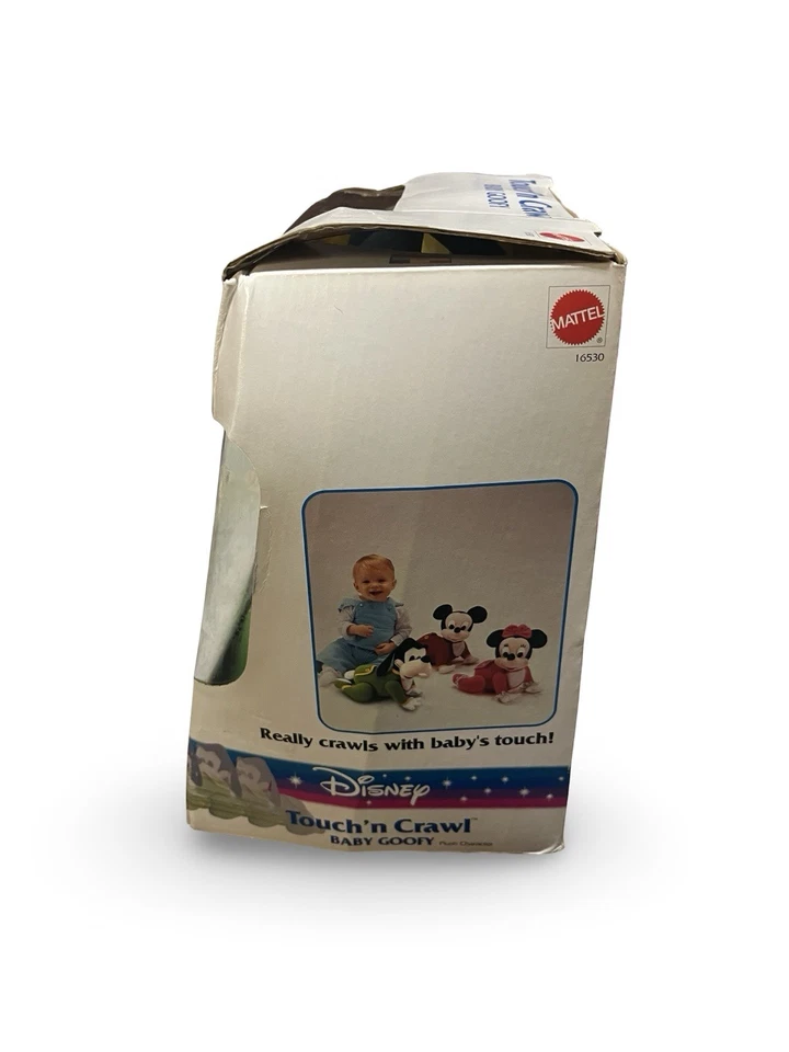 Muñeco de juguete electrónico Mattel 1995 Disney Baby Goofy Touch ’N Crawl NUEVO en caja Foto 4 de 4