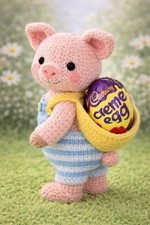 Easter Pig Knitting Pattern Only Choc cover Bunny Easter Creme Egg Gift