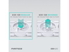 D30-120 DRGB PWM FAN, Premium D-RGB Performance Fan, ARGB/DRGB Phanteks