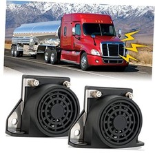 2PCS Backup Alarm for Truck 110DB 12-48V Beeper Warning Alarm Buzzer Siren