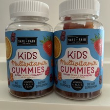 2X Kids Multivitamin Gummies Vitamins A, B, C, D  Zinc Immunity Growth, 60 PCS