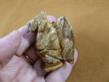 (Y-GAR-735) tan picture Jasper statue GARGOYLE gemstone GARGOYLES Gothic stone