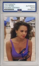 LEAH REMINI SIGNED SAVED BY THE BELL TV SHOW PICTURE PHOTO PSA DNA COA AUTOGRAPH