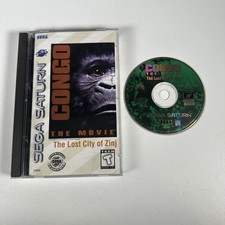 Congo: The Movie - The Lost City of Zinj - Sega Saturn- CIB w/ Registration Card