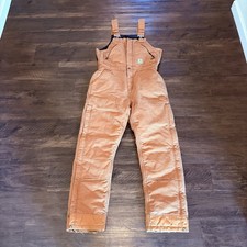 Carhartt Tan Duck Canvas Bib Overalls Mens size M Reg