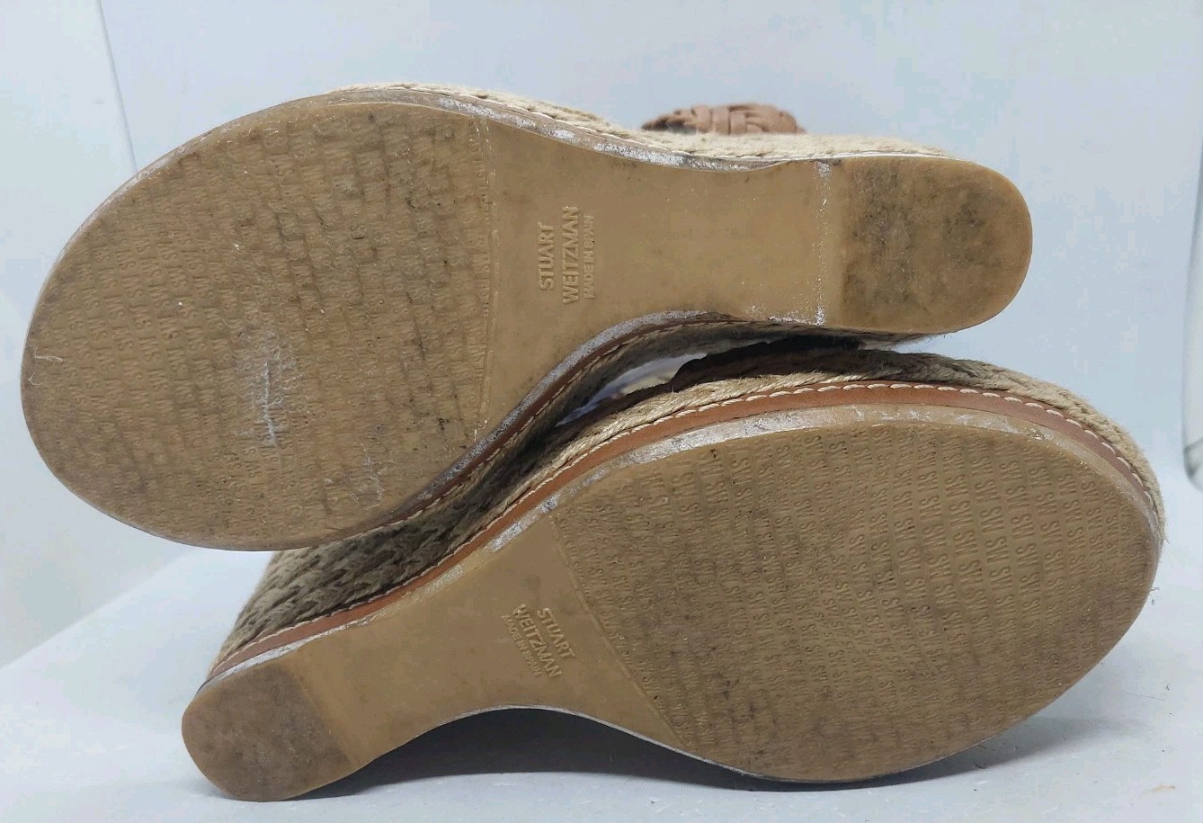 Stuart Weitzman Elixir Braided Leather Wedge Sand… - image 14