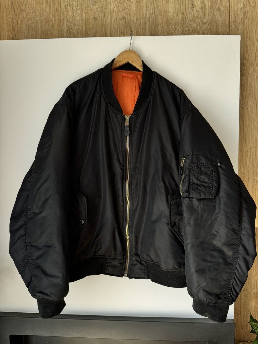 Fostex Garments CWU Flyer Black Vintage Nylon Bomber Jacket | eBay
