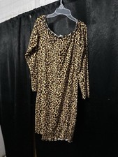 NWT DEBSHOP WOMEN ANIMAL PRINT DRESS SIZE 1X