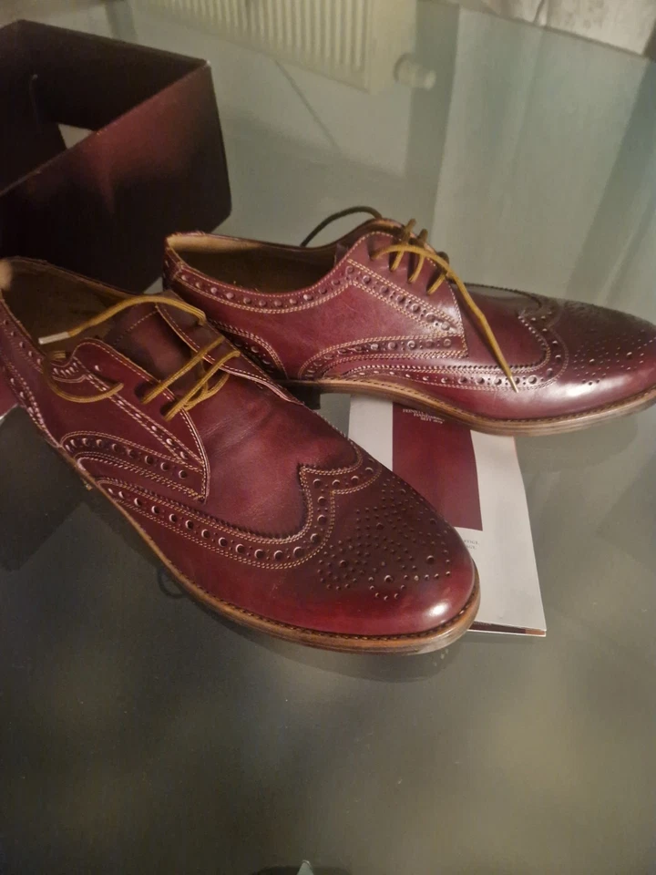 Heinrich Dinkelacker Gr. 44,5 Ungetragen m. Karton - Bild 4 von 4