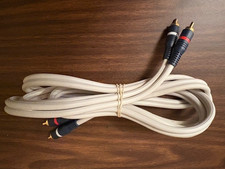 Shielded 6ft Dual White RCA Male to RCA Male Audio Stereo Patch Cable