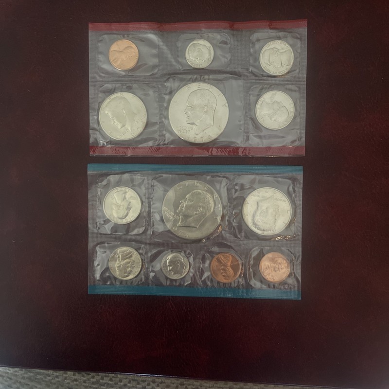 1974 Mint Set 13 Coins No Silver Uncirc. Lot Of 2-Free Shipping (26 Coins Total)