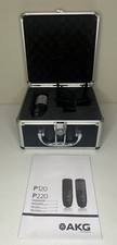 AKG P220 XLR Microphone With Case  Shock Mount Great For Podcasts  Streams 