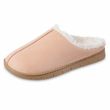 Isotoner Women's Sherpasoft Rory Clog Slippers Evening Sand