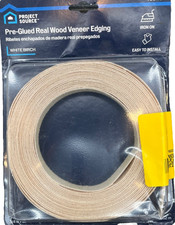Real Wood Veneer Edging Pre-glued 25ft X0.75in 2pk 25 