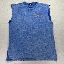 Vintage 1999 Harley-Davidson Cafe New York Shirt Mens XL Sleeveless Made USA