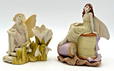 ISABEL SILK FAERIE & SPRING FAERIE JENNY OLIVER FAERIES FIGURINES J0911, J0925