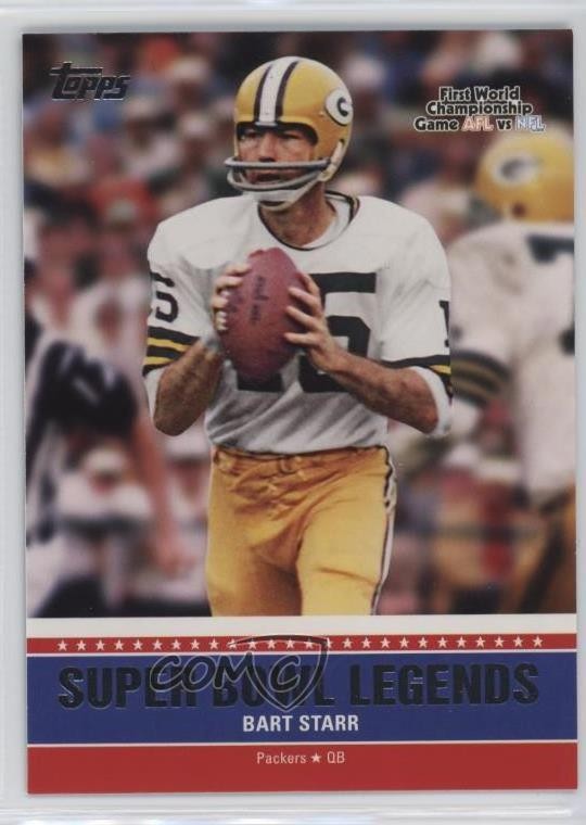 2011 Topps Super Bowl Legends Bart Starr #SBL-I HOF h9z