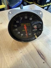 Vintage Auto Meter Pro Comp Ii Memory Recall Tach 9000 Rpm Untested Drag Racing