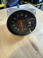Vintage Auto Meter Pro Comp II Memory Recall Tach 9000 RPM Untested Drag Racing